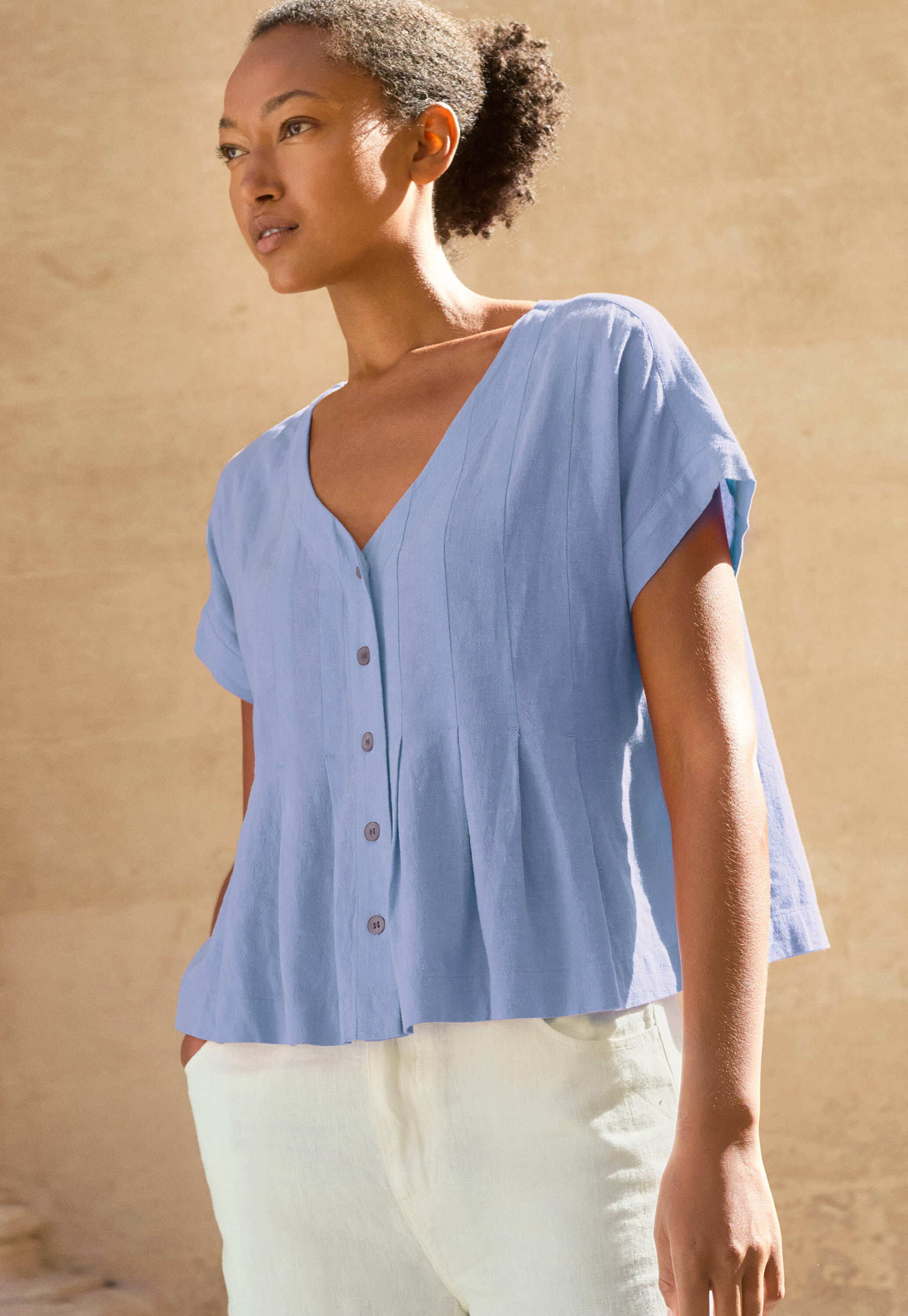 Peplum-detail dress