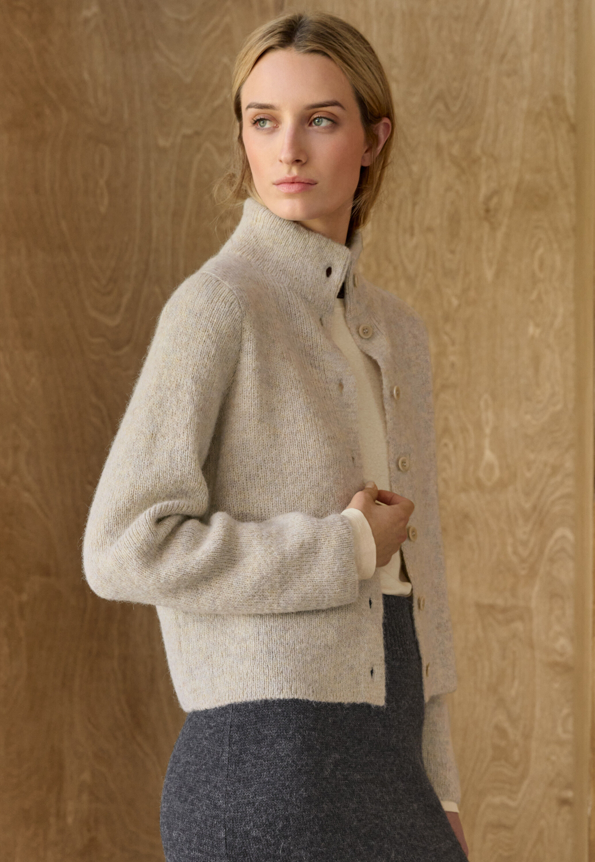 Button-through sweater