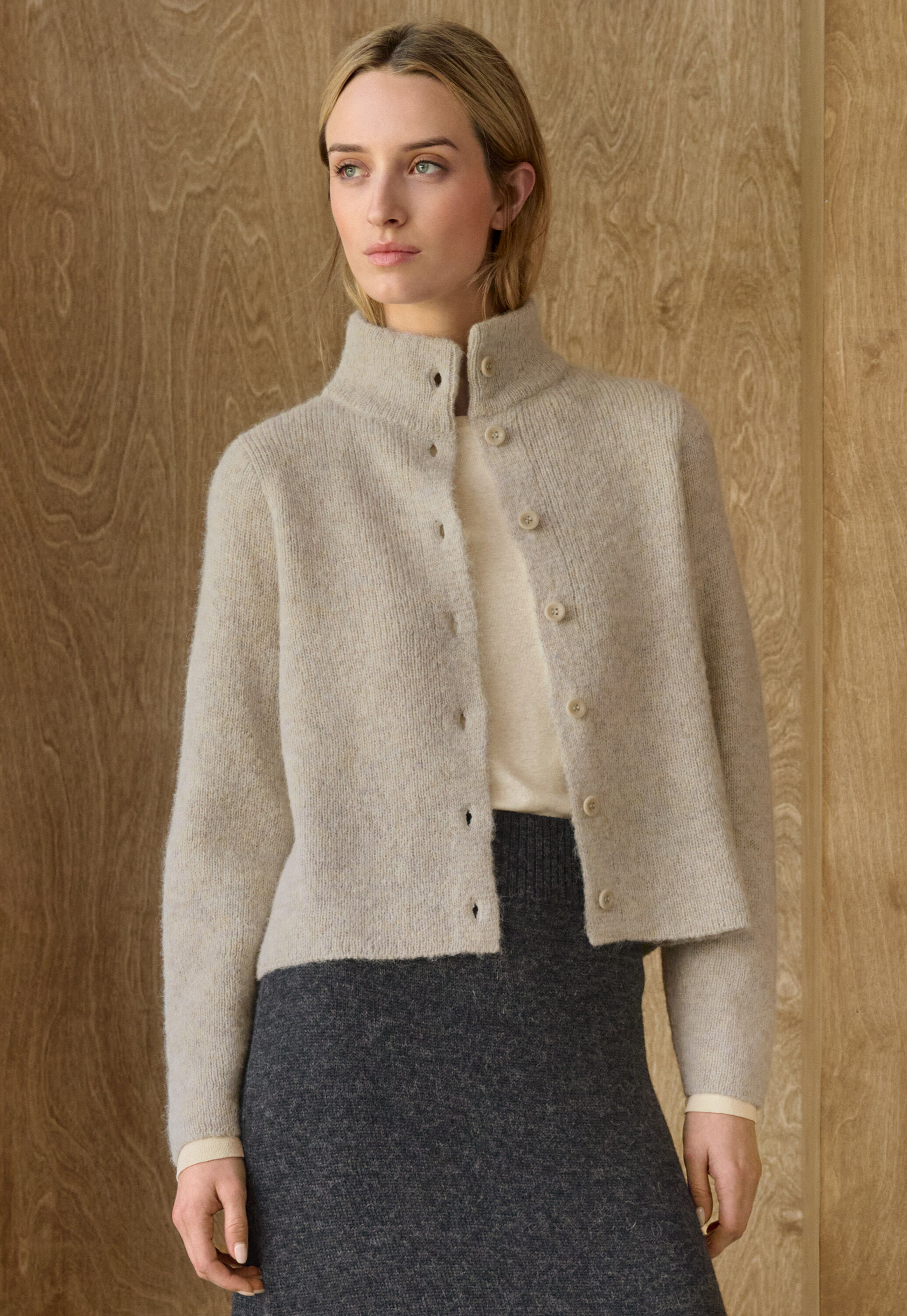 Button-through cardigan