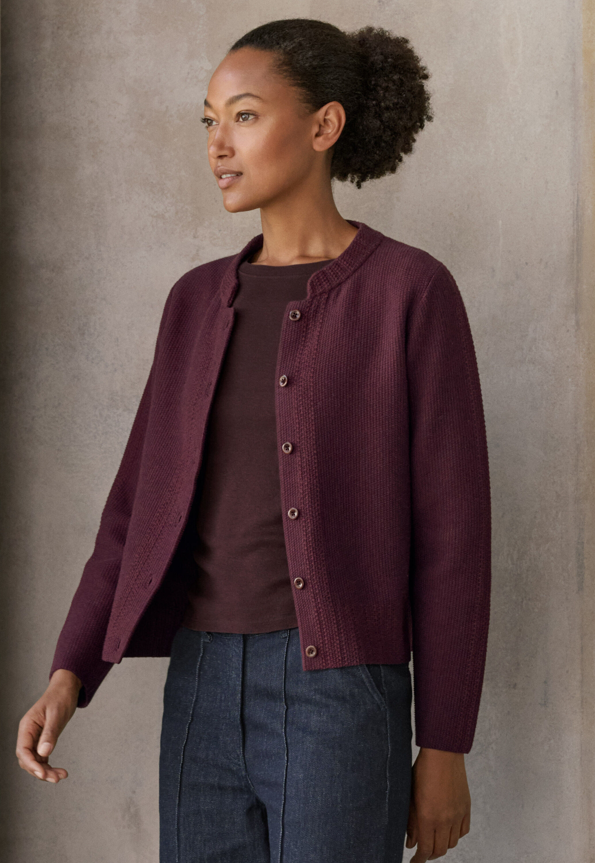 Button-through sweater
