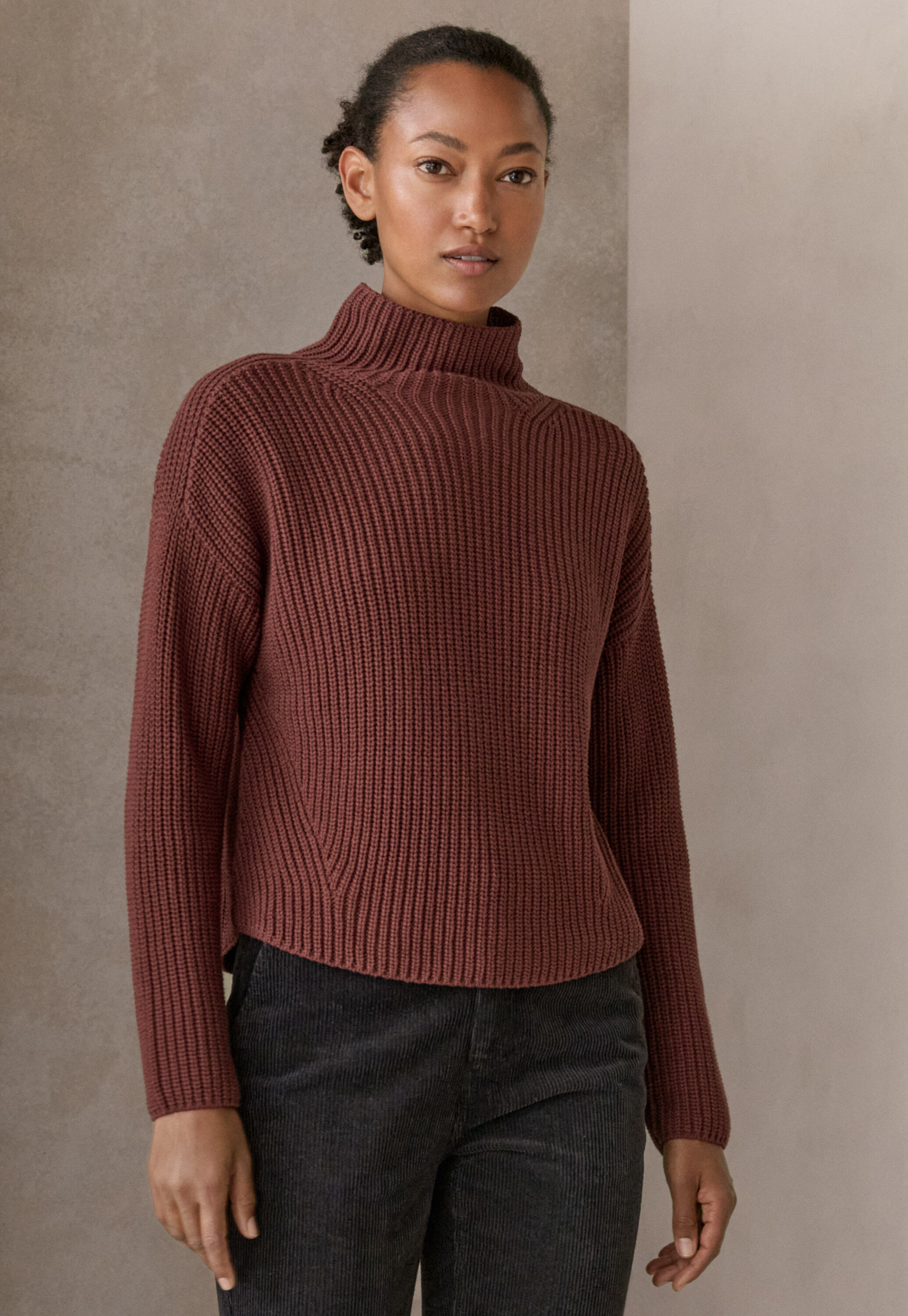 Zip-front cardigan