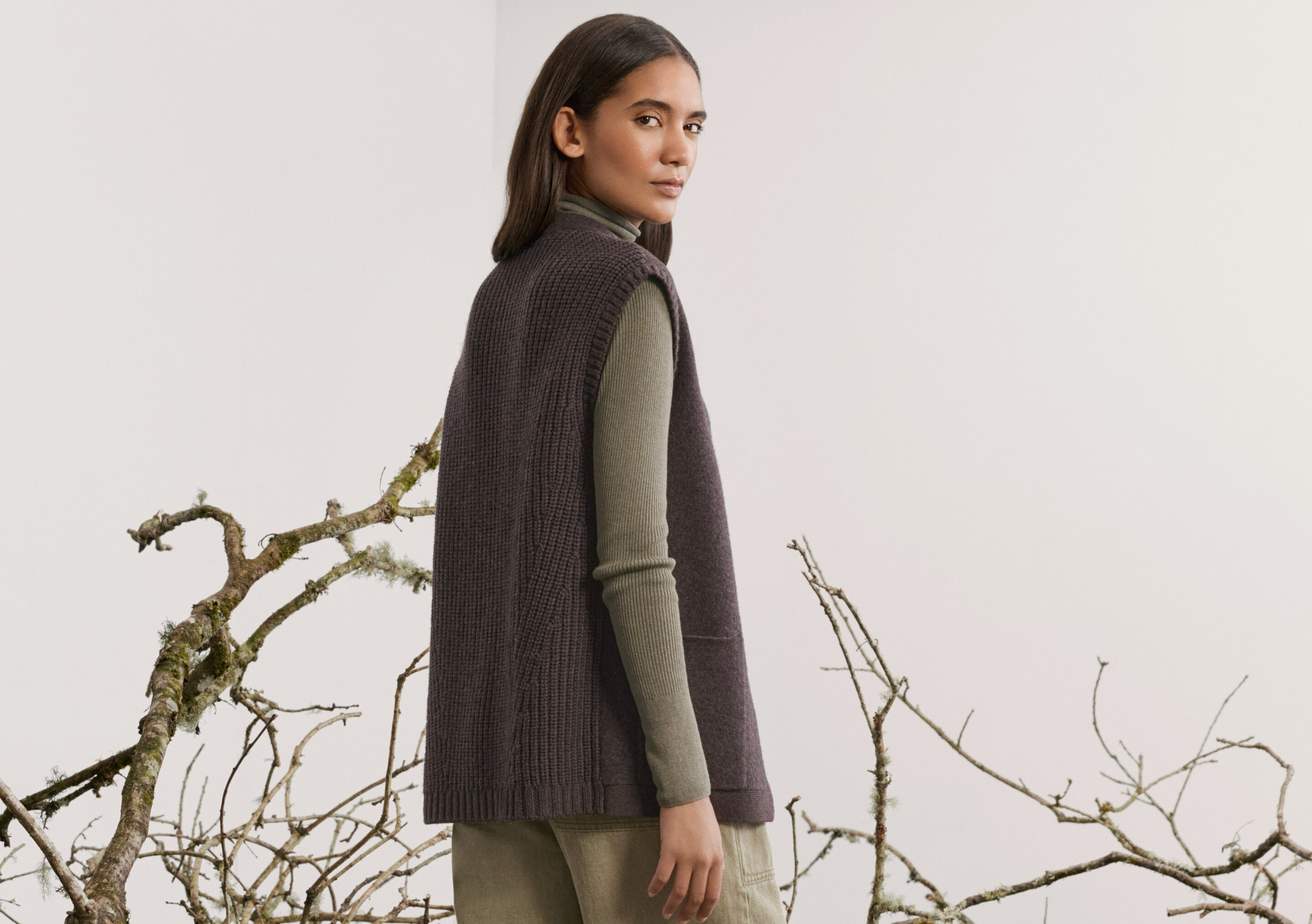 Knitted gilet