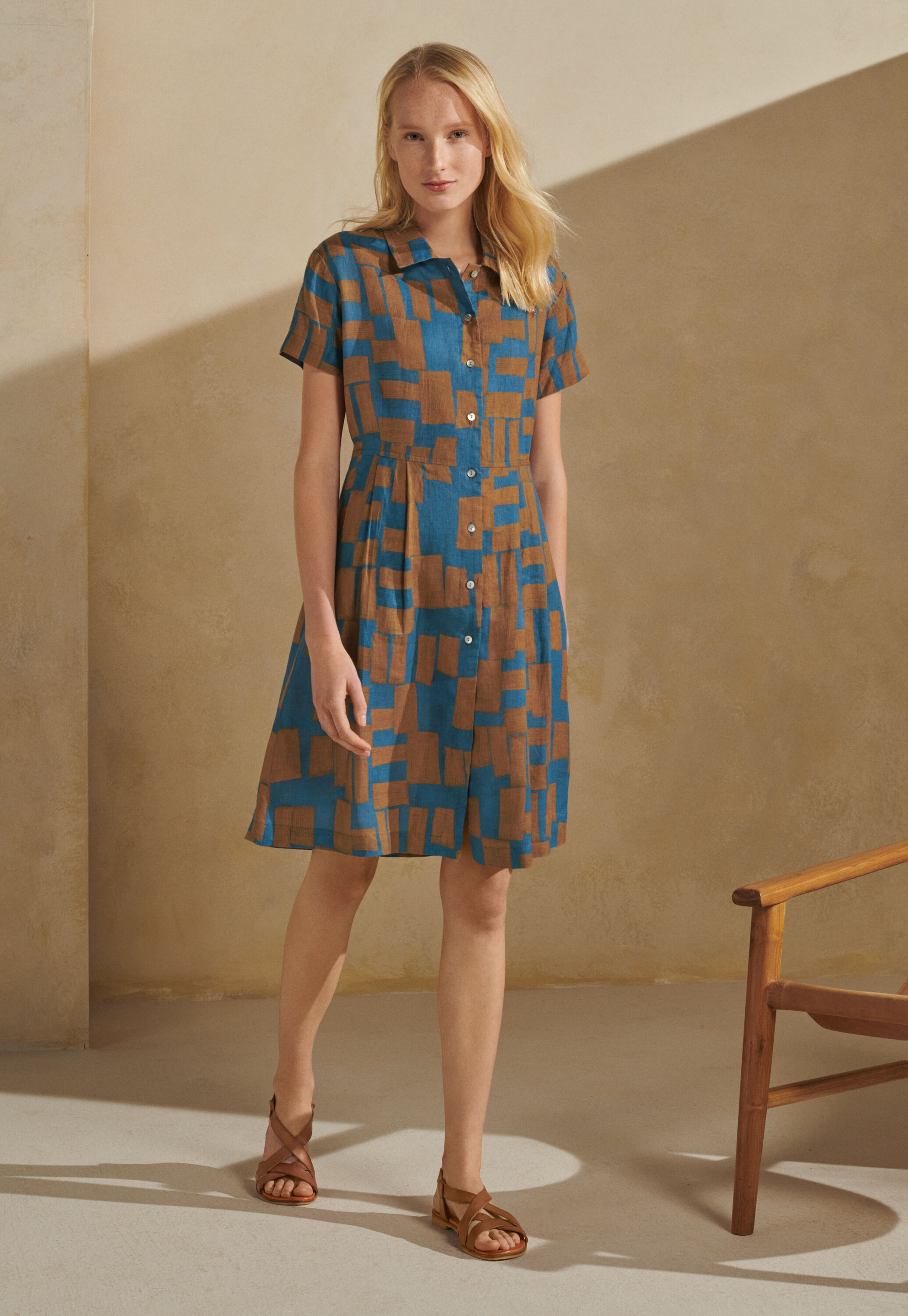 Peplum-detail dress