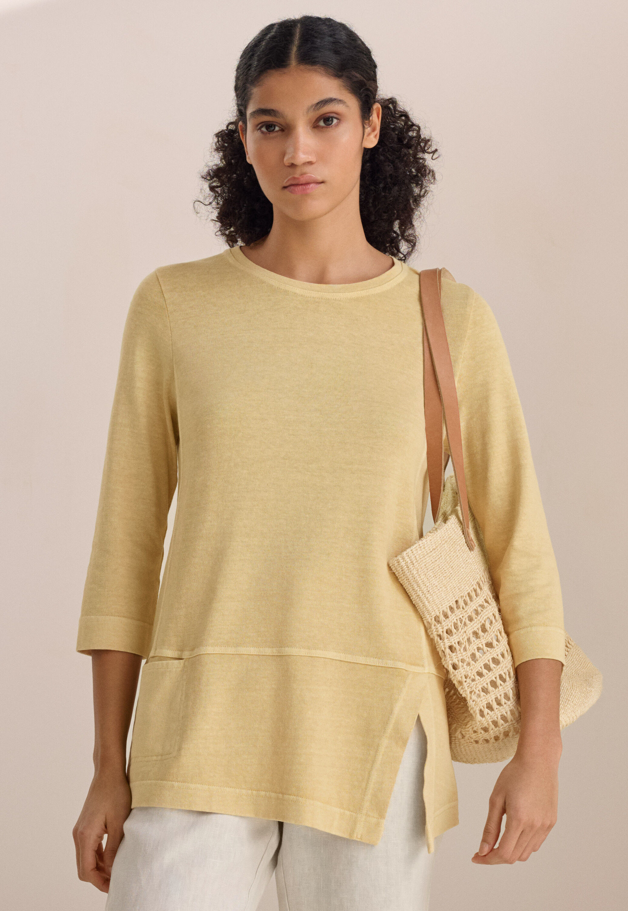 Peplum-detail dress