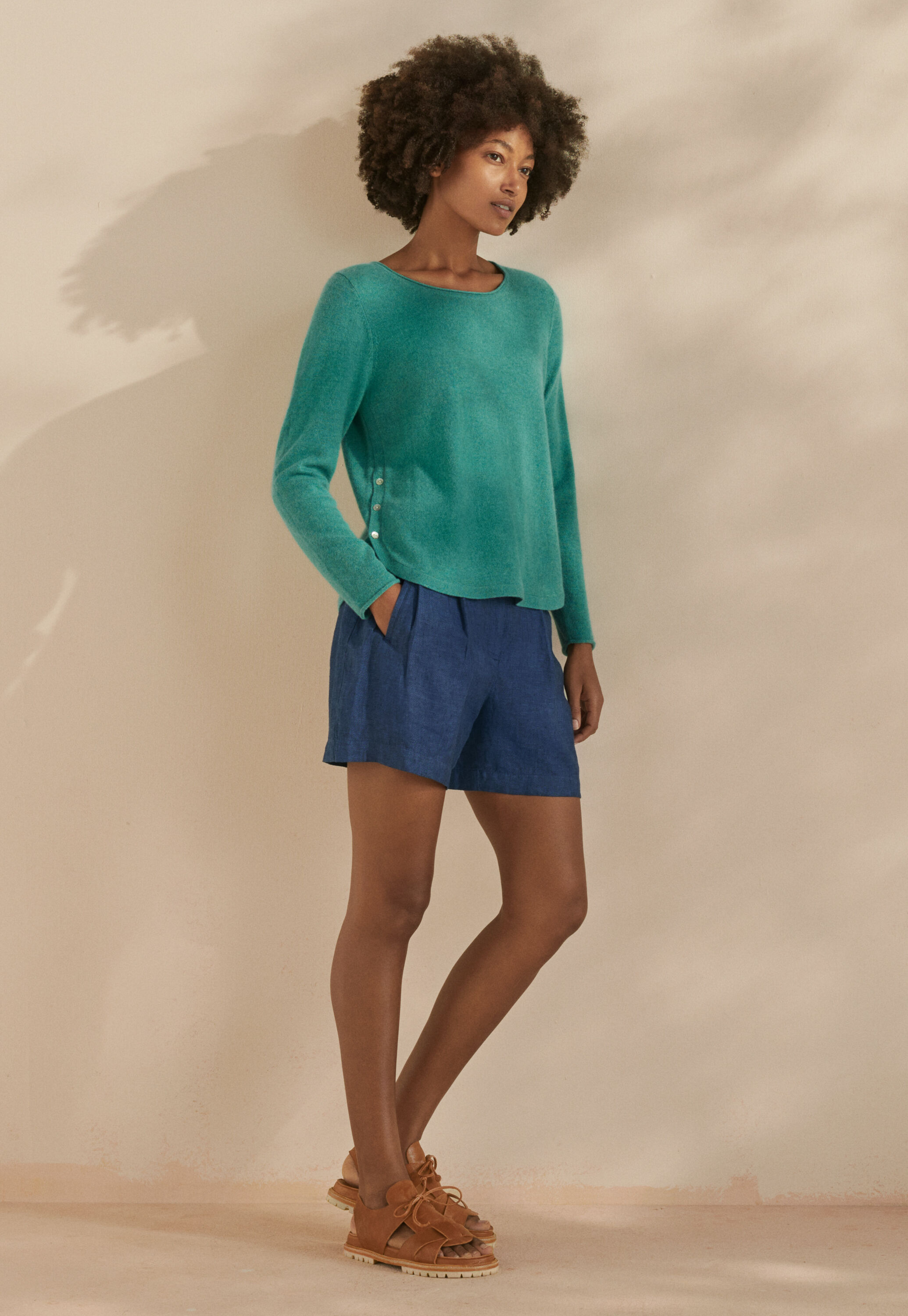 Peplum-detail dress