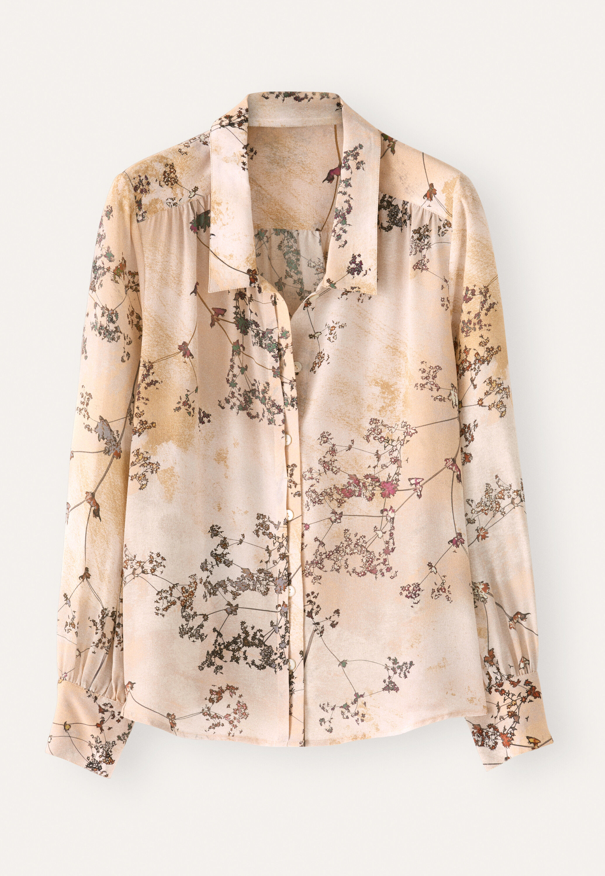 Printed tie-blouse