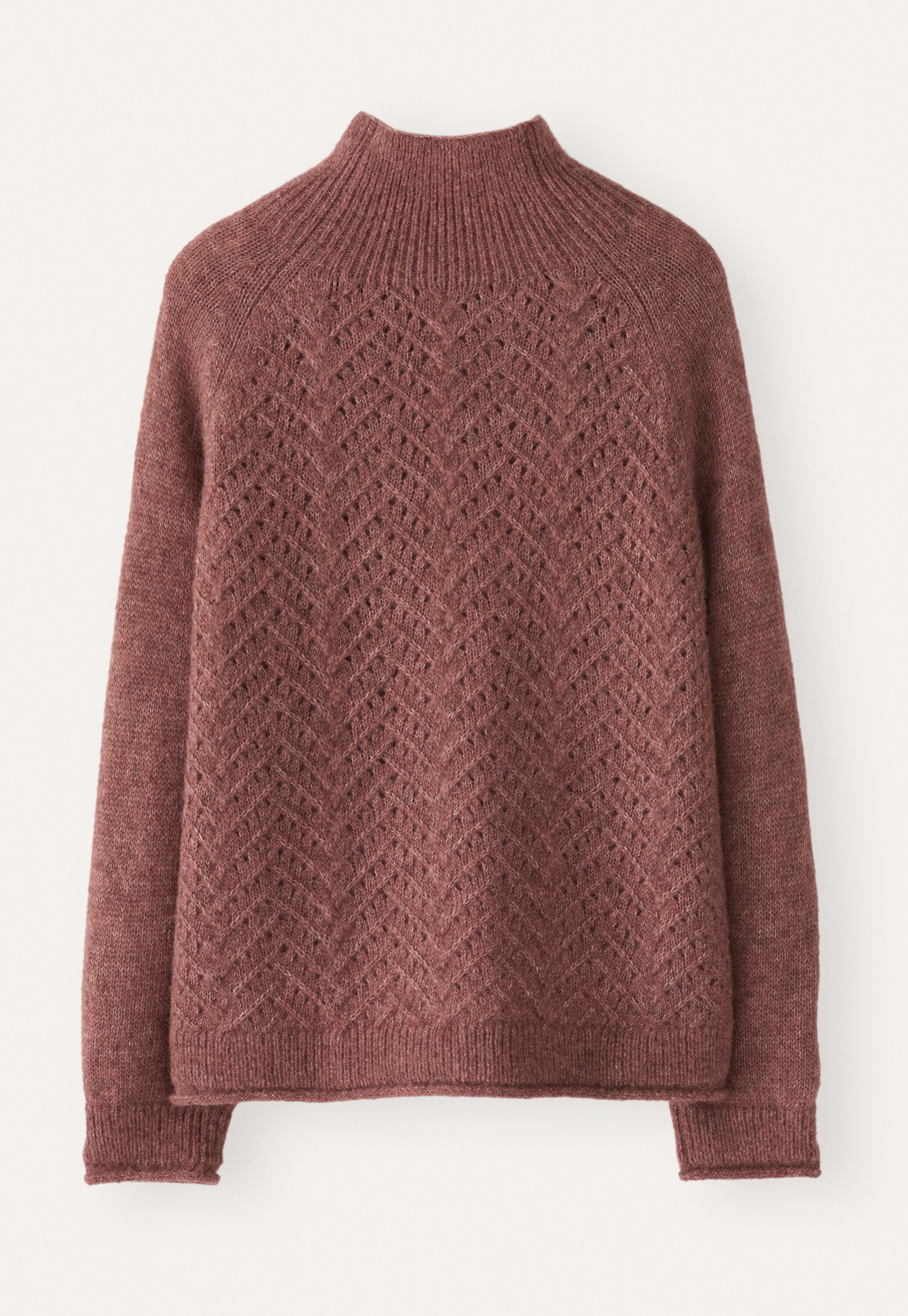 Cable-stitch sweater