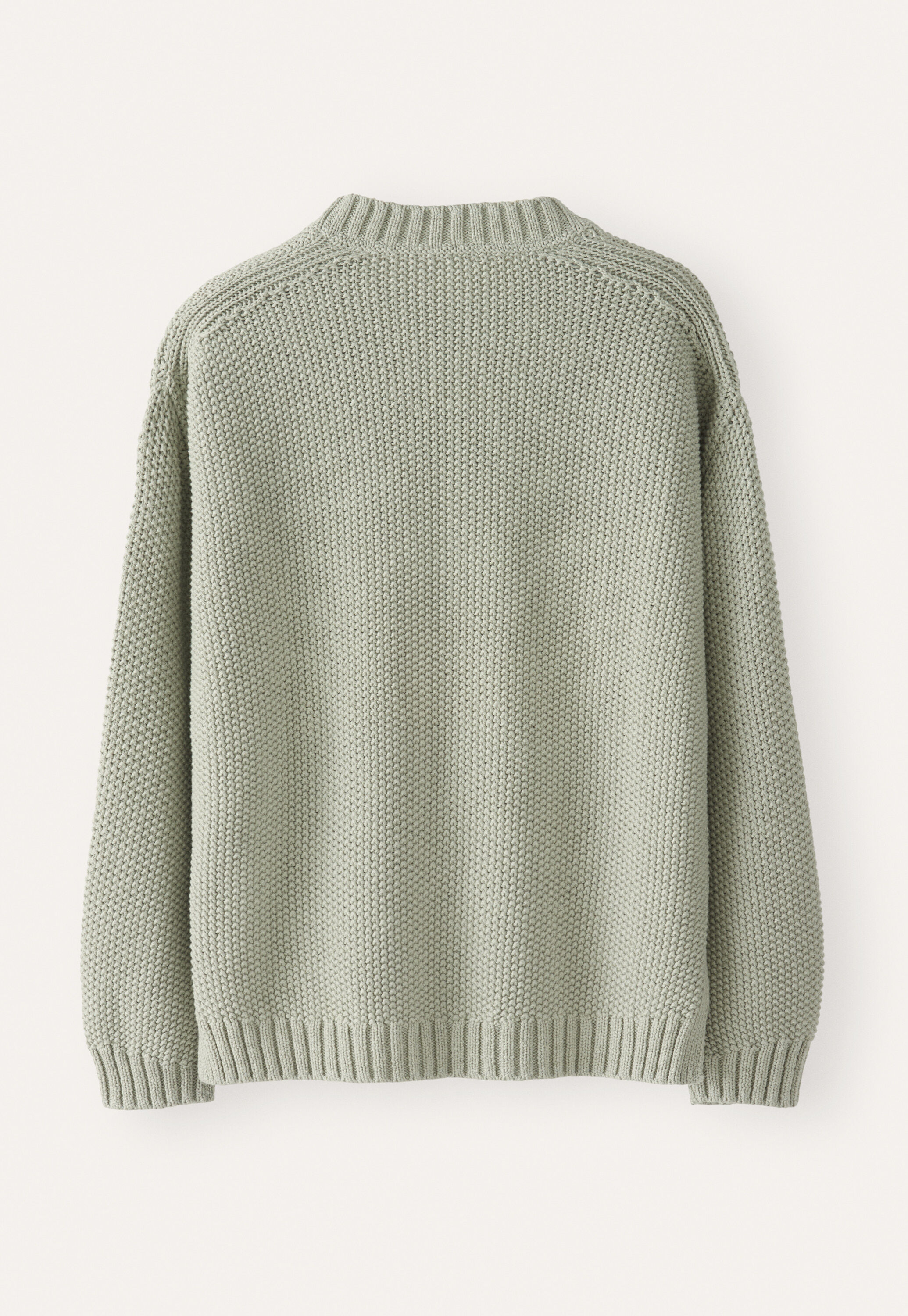 Moss-stitch sweater