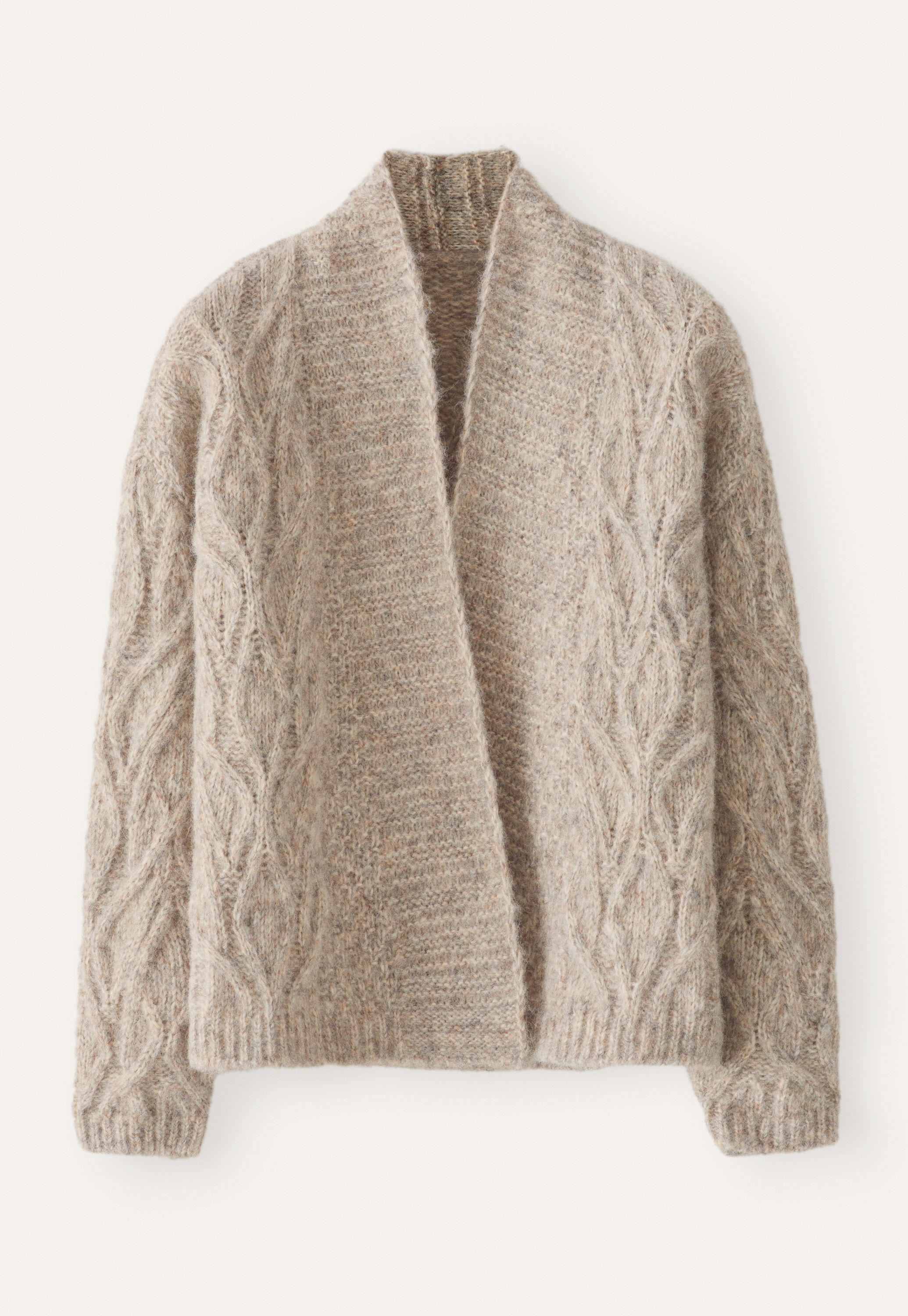 Cable-stitch cardigan