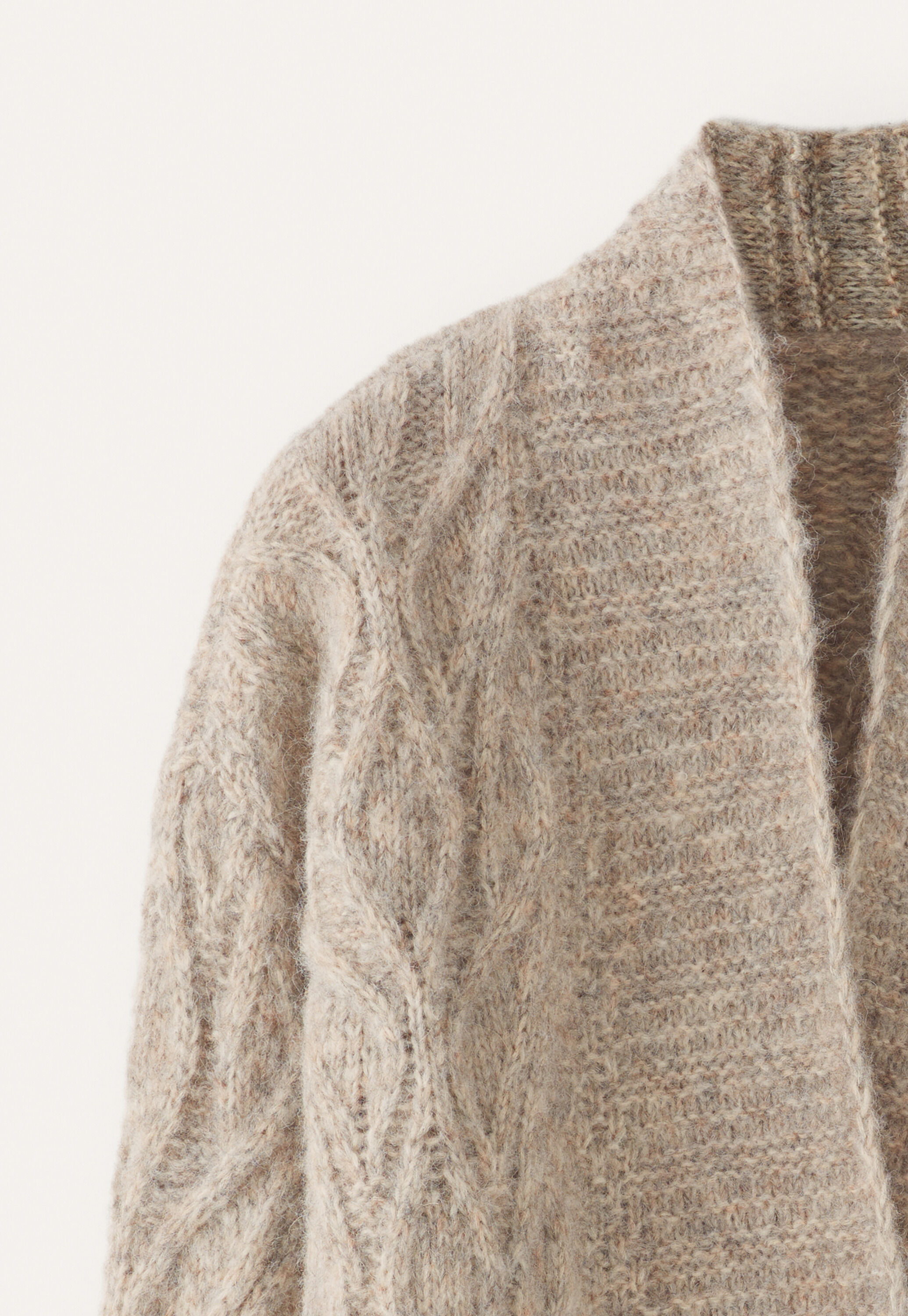 Cable-stitch cardigan