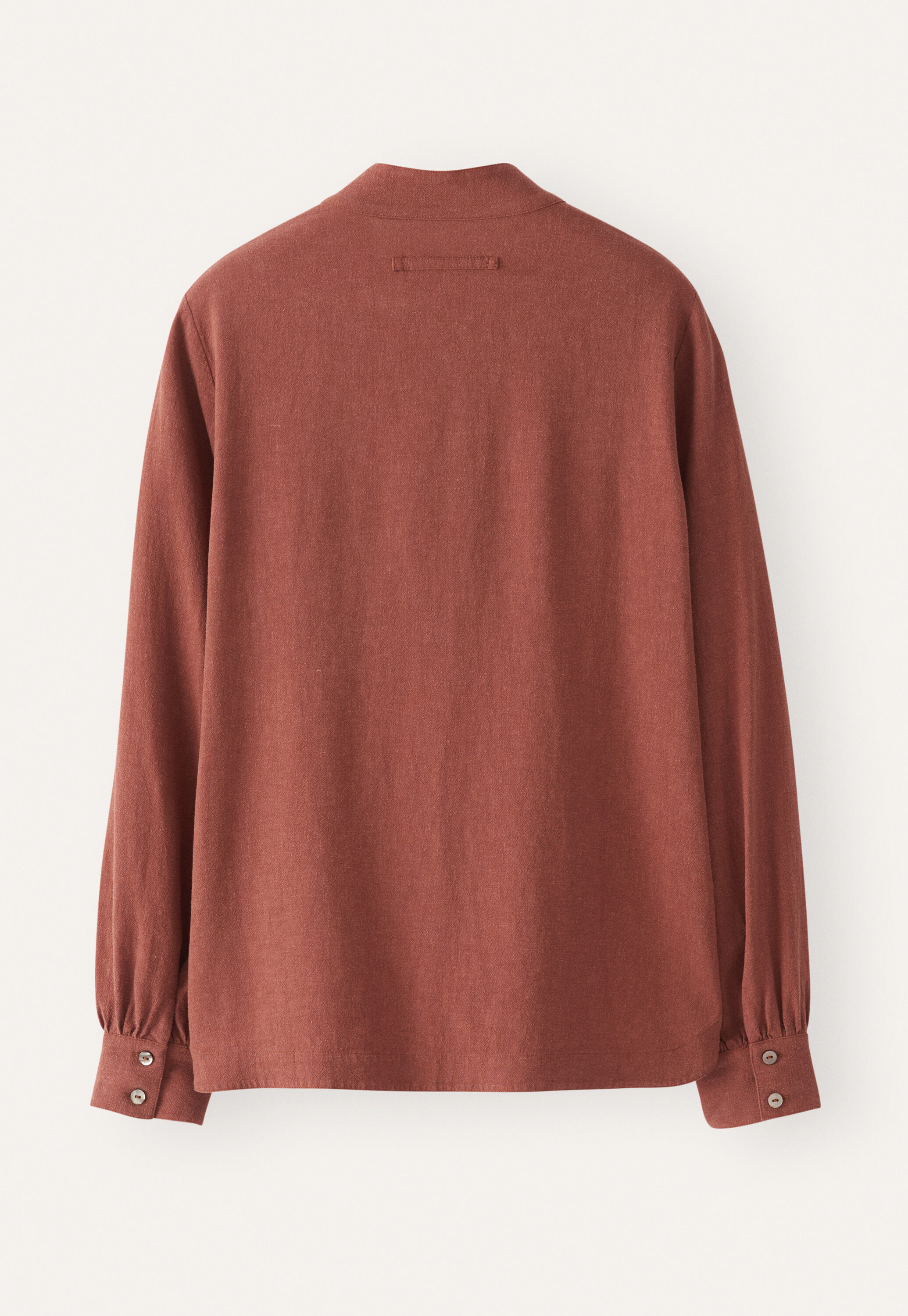 Funnel-neck blouse