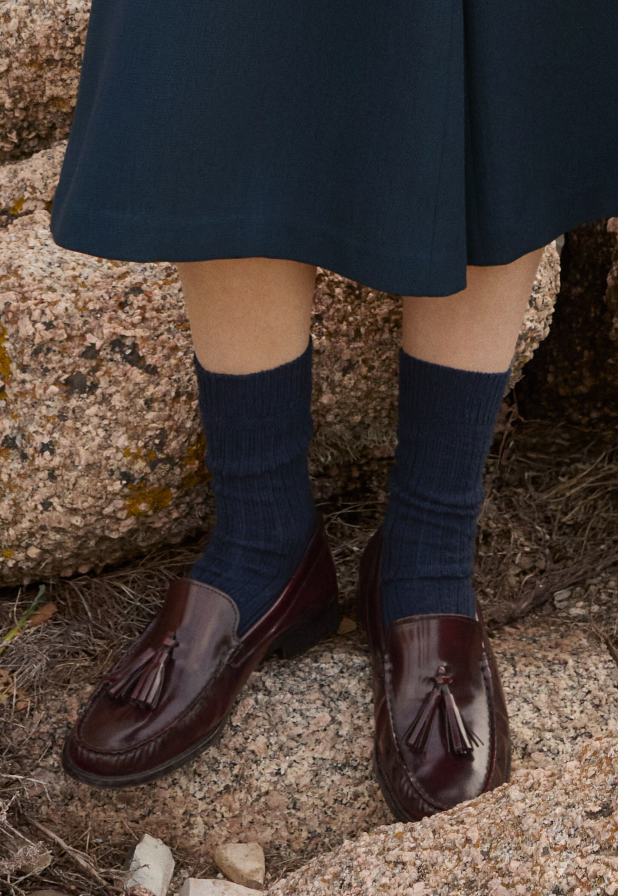 Ribbed socks