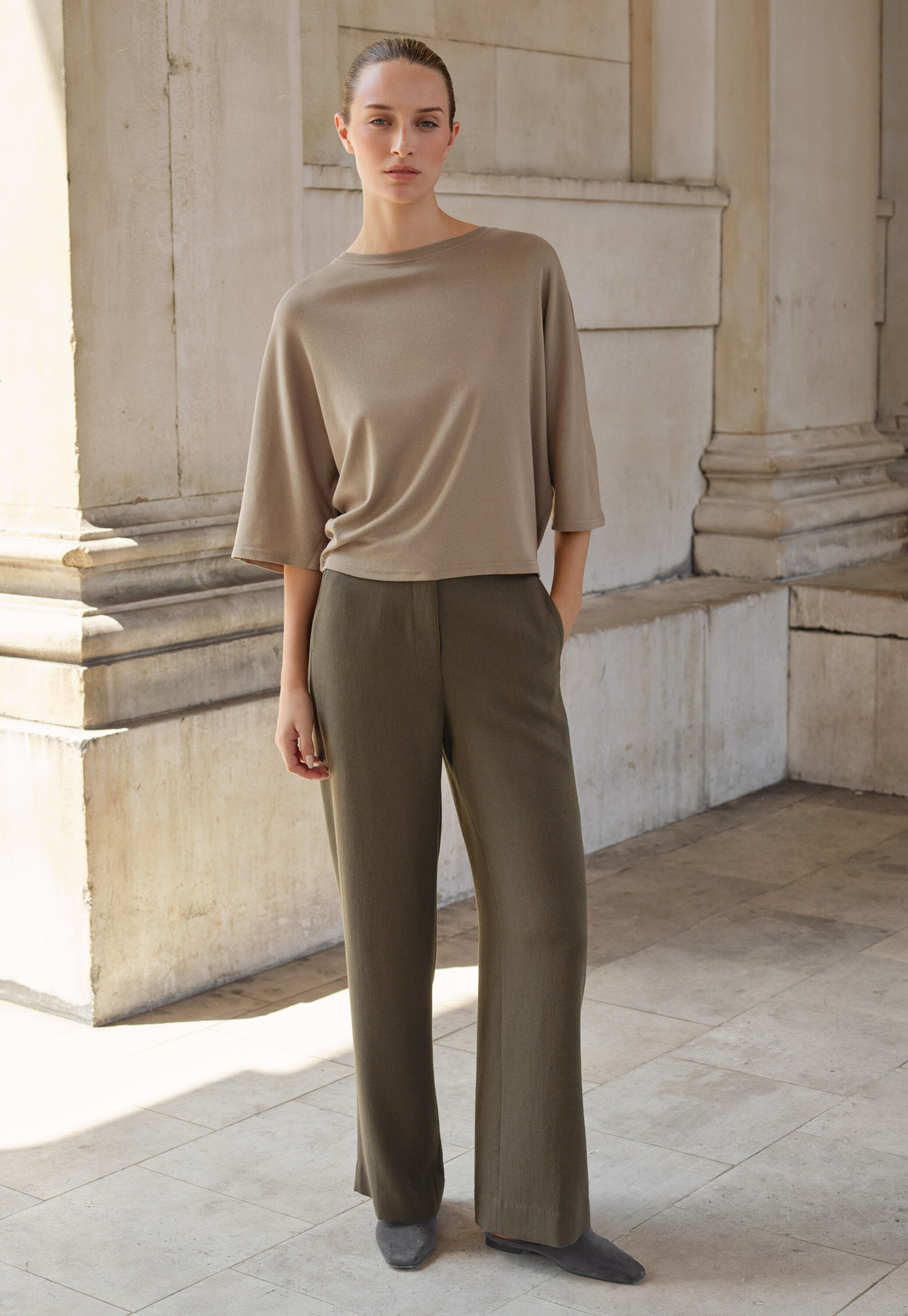 Soft tailored trousers