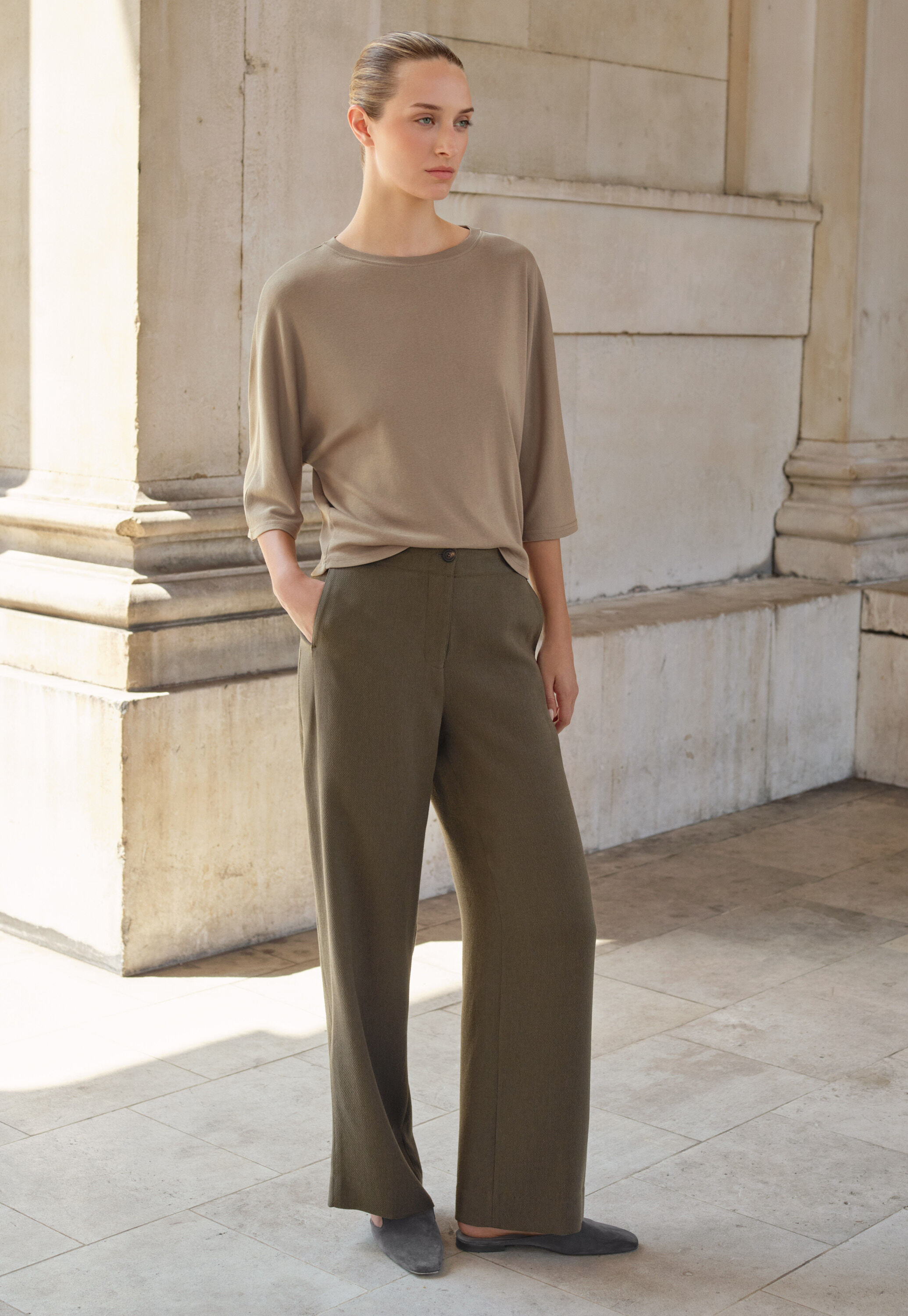 Soft tailored trousers