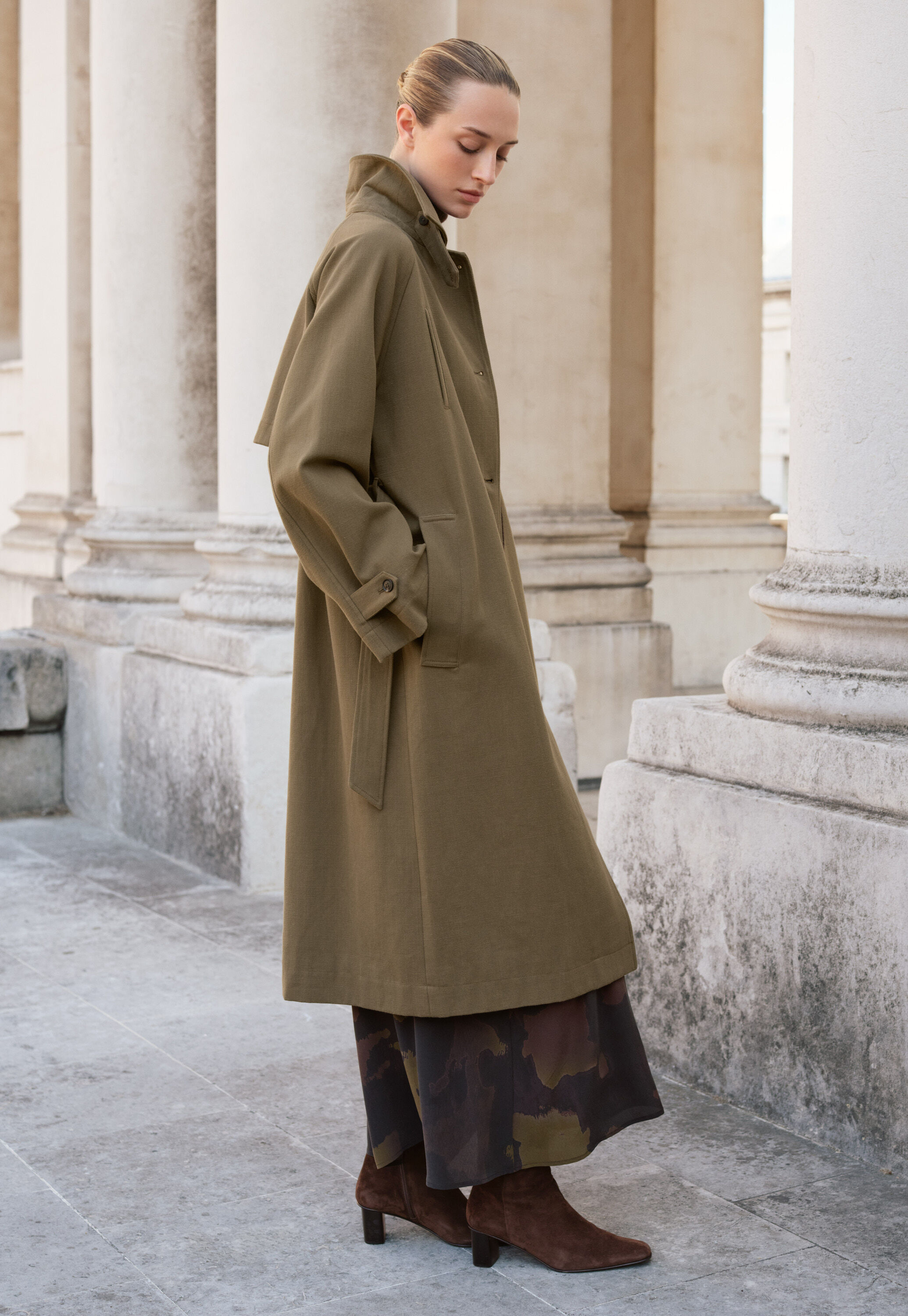 Trench coat, Soft khaki, large