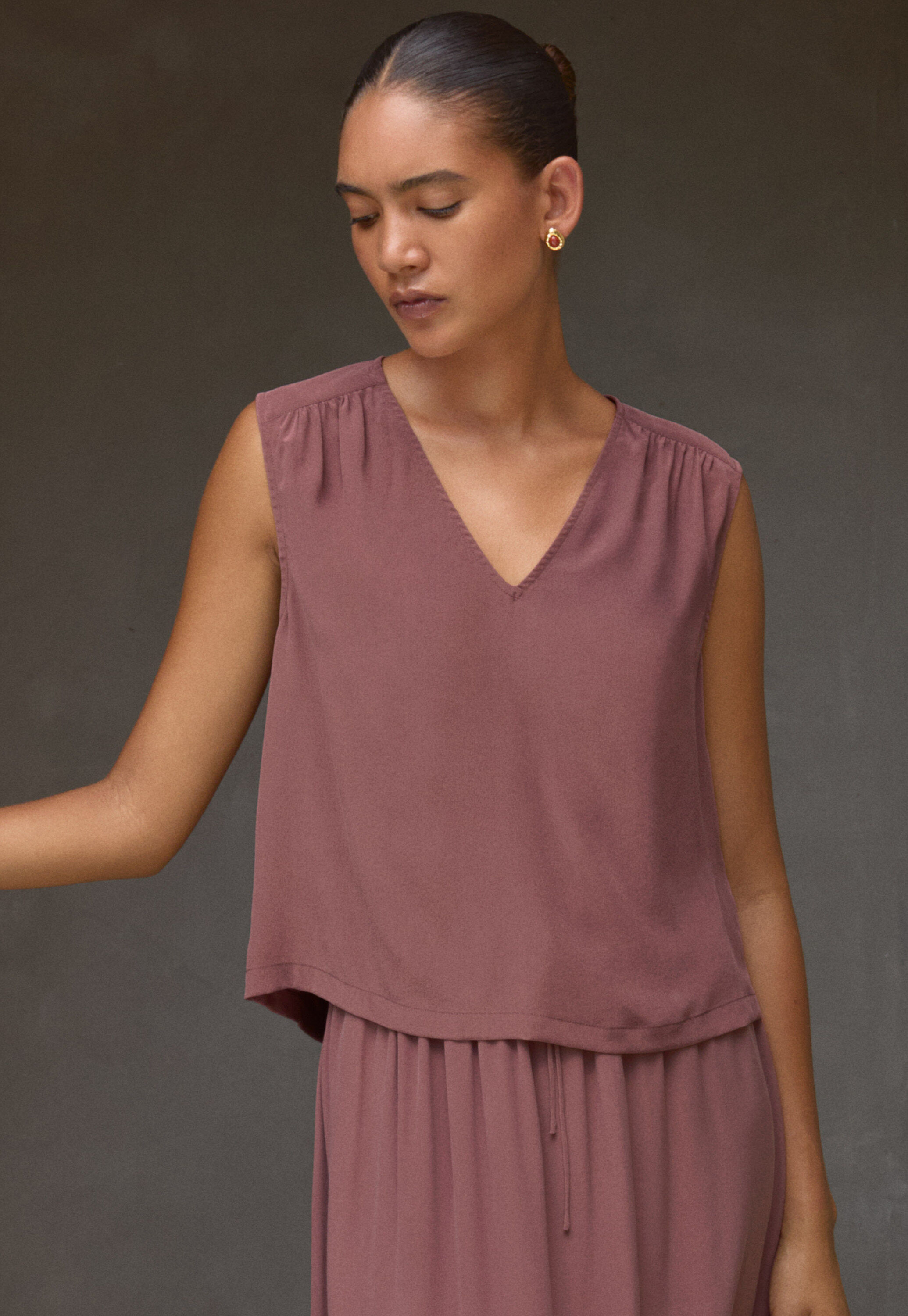 Peplum-detail dress