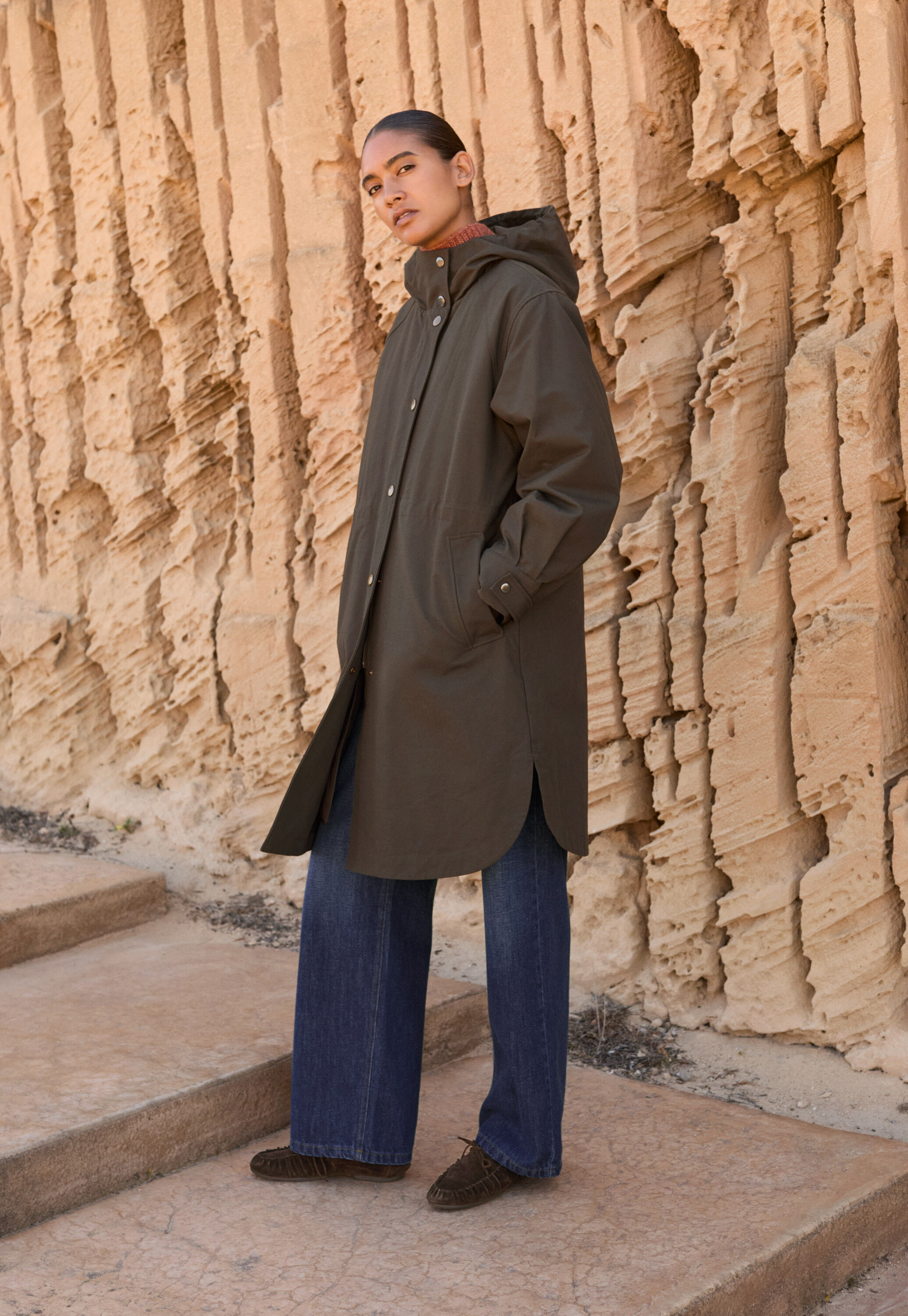 Hooded parka, Cocoa, large