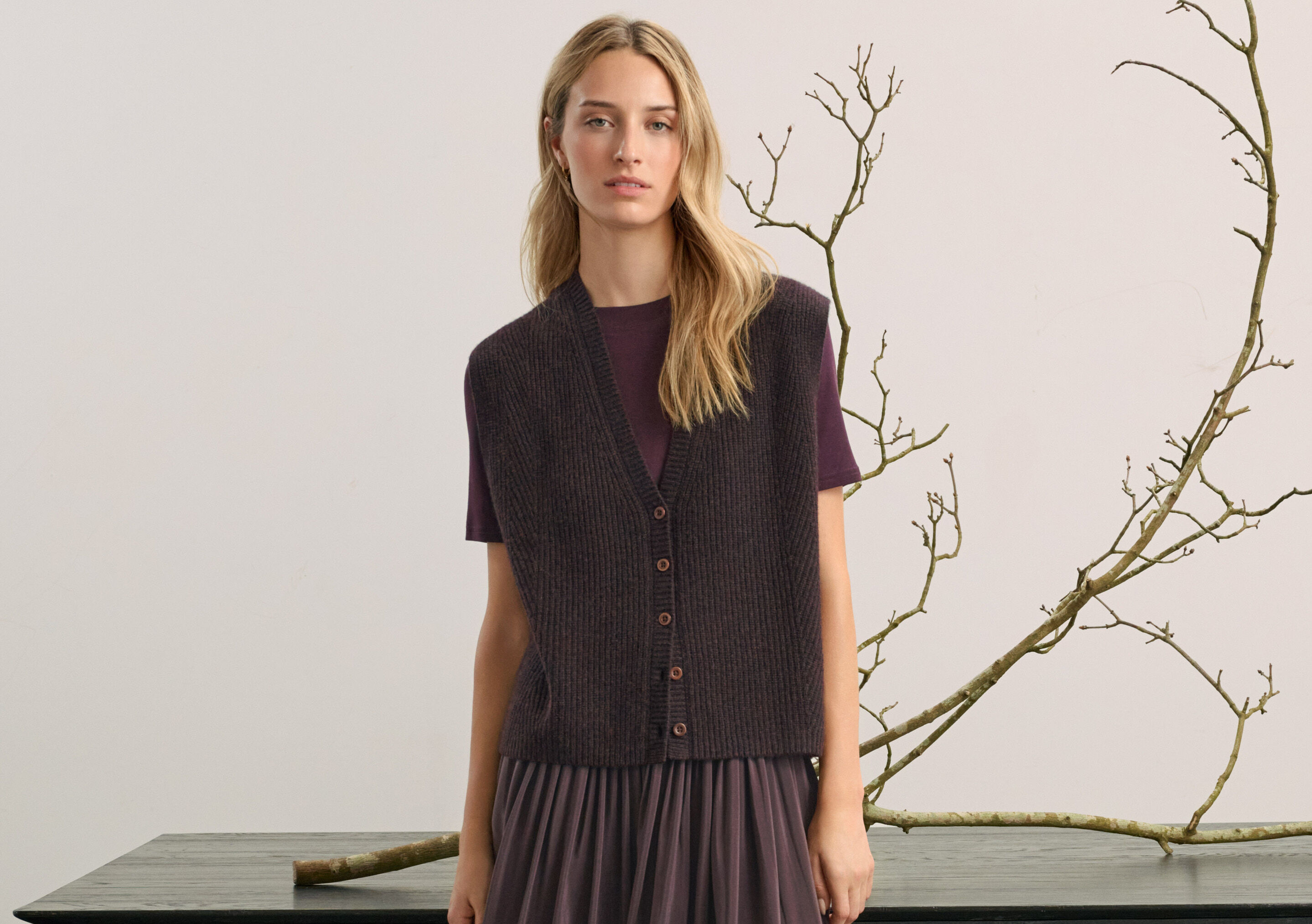Funnel-neck sweater