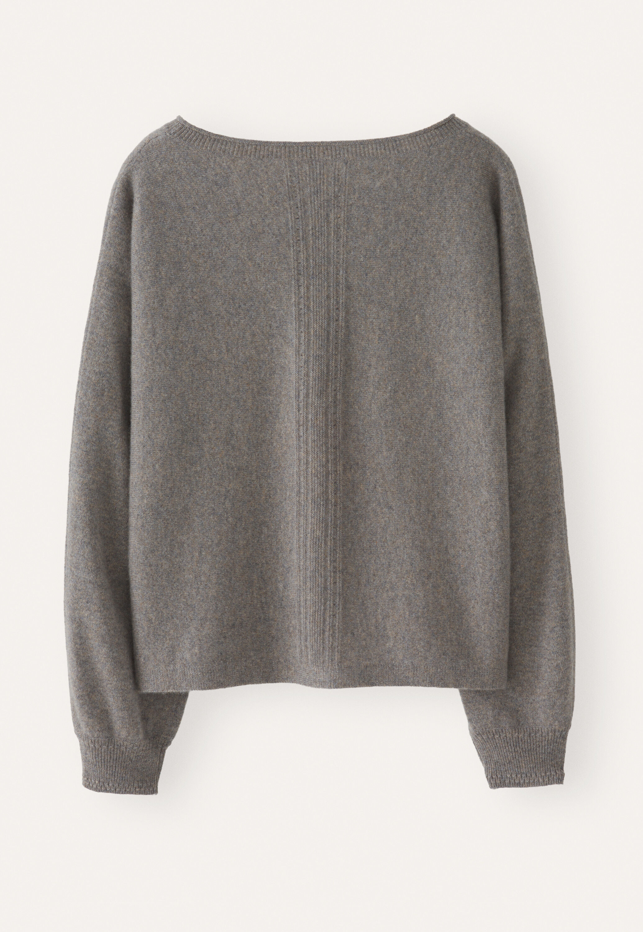 Dolman pleated-sleeve sweater