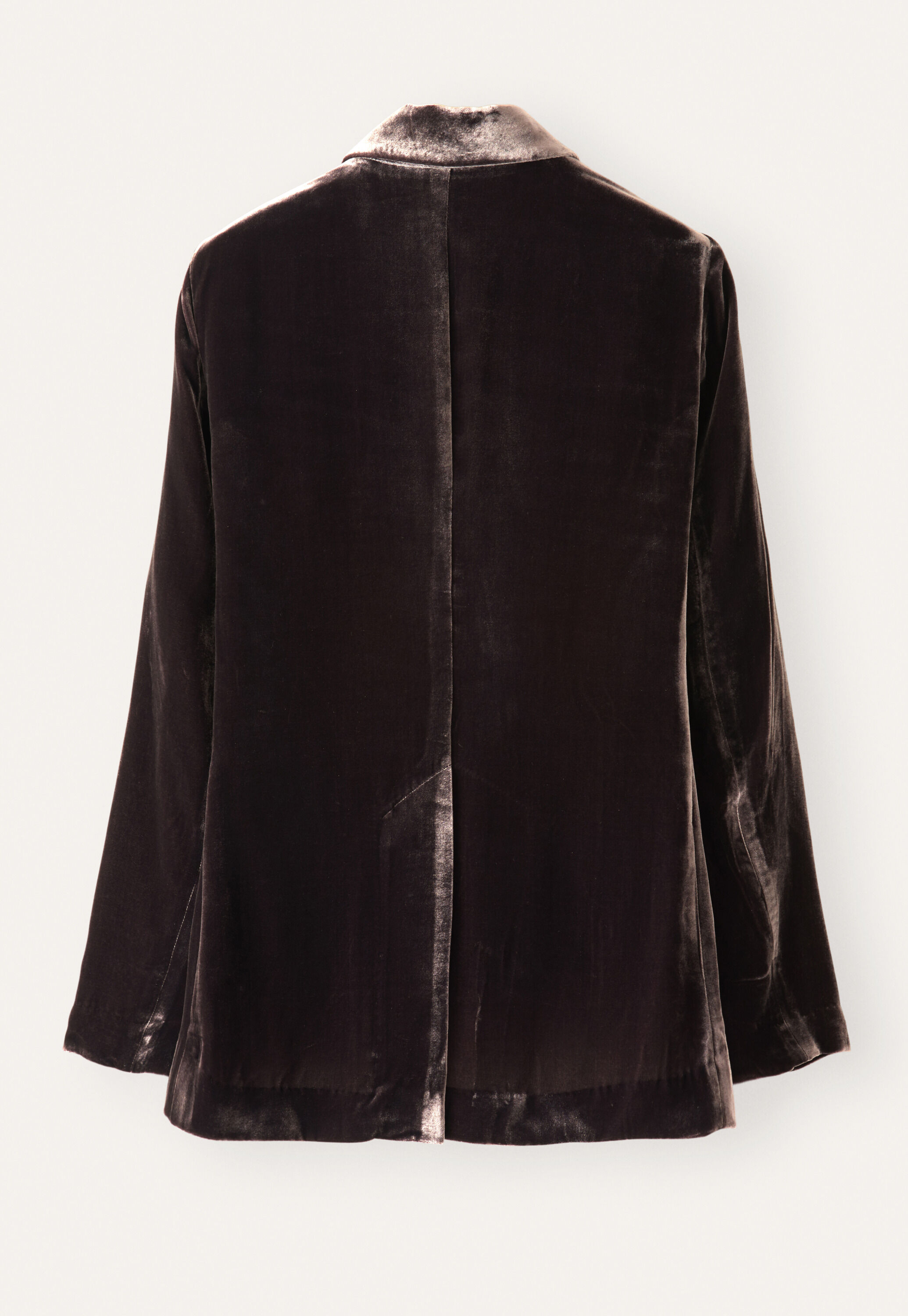 Long velvet jacket, Dark mulberry, large