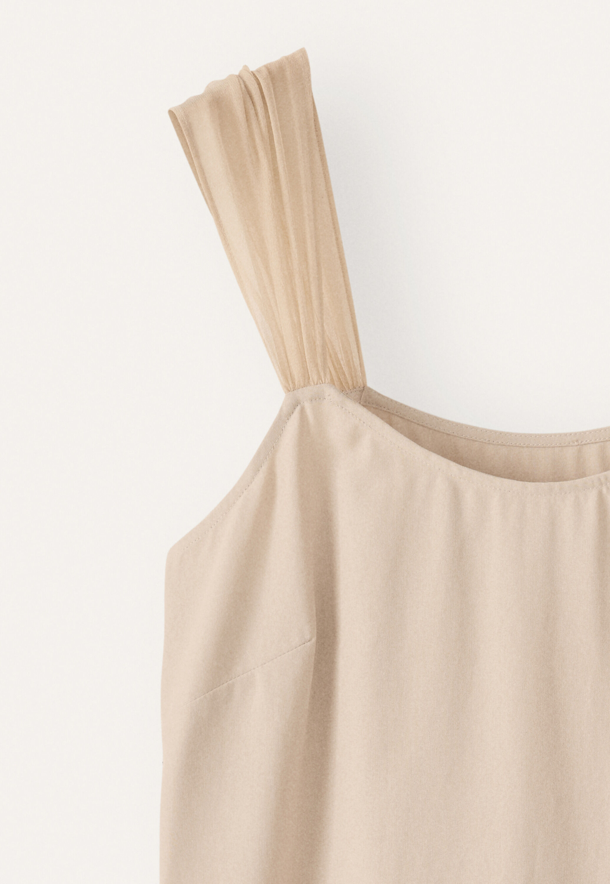 Chiffon strap camisole, Soft fawn, large